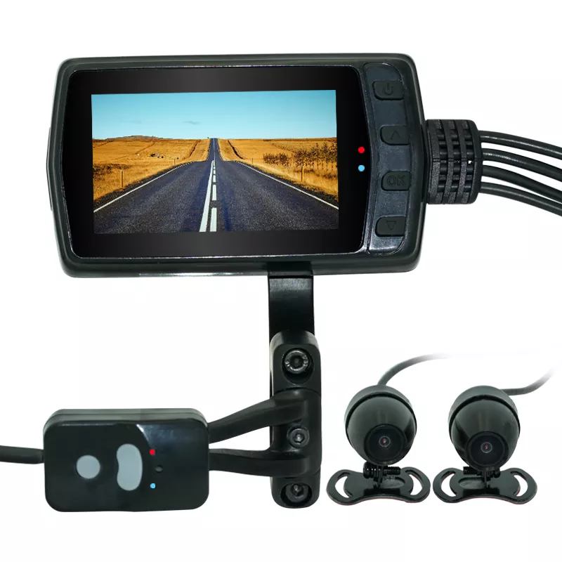 WLAN-Zugriff auf Aufnahmen einer Motorrad-Dashcam mit zwei Objektiven auf Ihrem Telefon